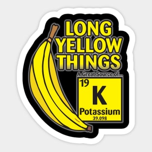 Long Yellow Things Sticker